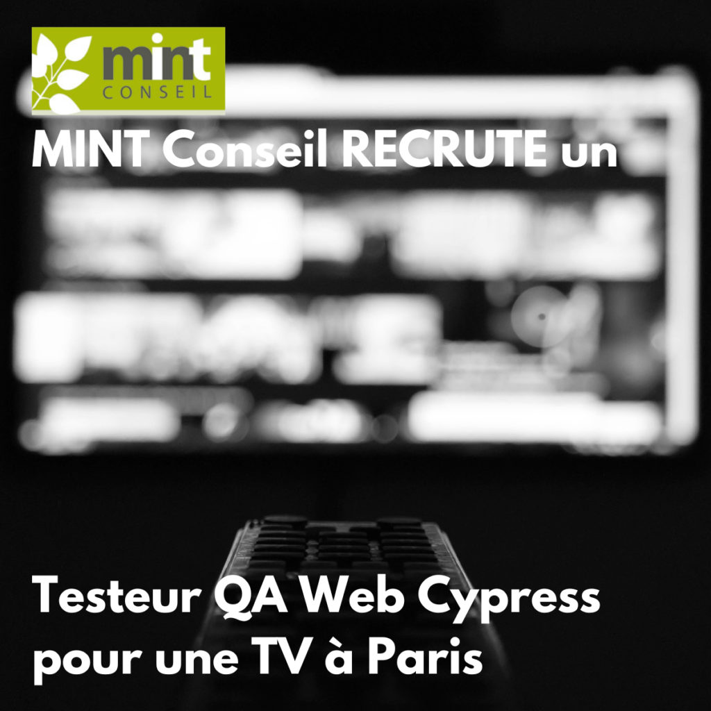 Recrutement Testeur QA Web Cypress